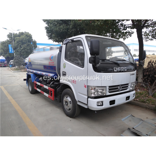 Dongfeng chasis 4X2 3000 litros camión cisterna de agua